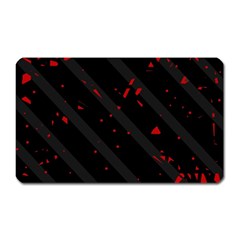 Black And Red Magnet (rectangular)