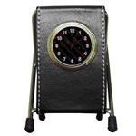 Black and red Pen Holder Desk Clocks Front