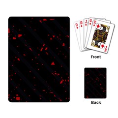 Black And Red Playing Card by Valentinaart