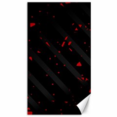 Black And Red Canvas 40  X 72  