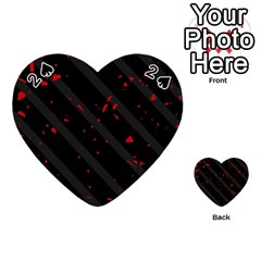 Black And Red Playing Cards 54 (heart)  by Valentinaart