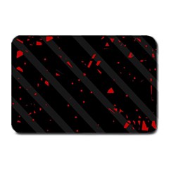 Black And Red Plate Mats