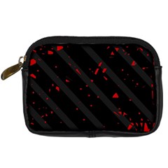 Black And Red Digital Camera Cases by Valentinaart