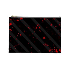 Black And Red Cosmetic Bag (large) 