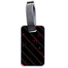 Black And Red Luggage Tags (two Sides)