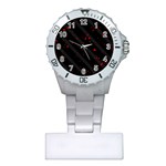 Black and red Plastic Nurses Watch Front