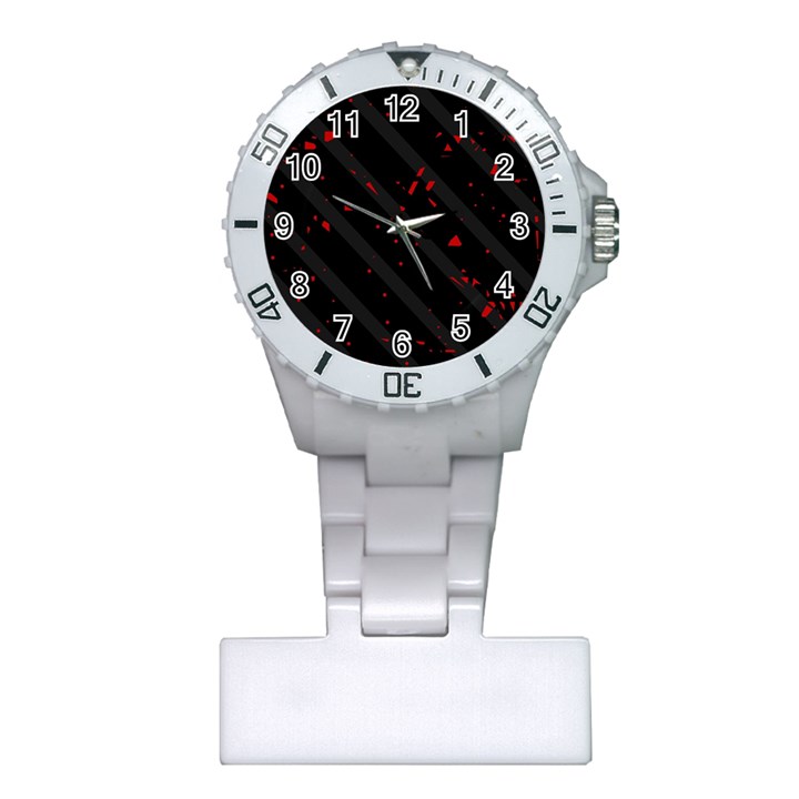 Black and red Plastic Nurses Watch