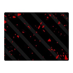 Black And Red Double Sided Flano Blanket (mini) 