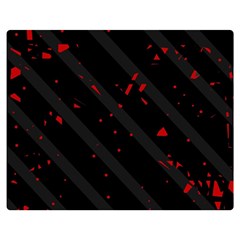 Black And Red Double Sided Flano Blanket (medium) 