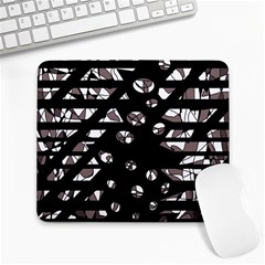 Gray Abstract Design Large Mousepads by Valentinaart