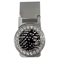 Gray Abstract Design Money Clips (cz) 