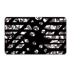 Gray Abstract Design Magnet (rectangular)