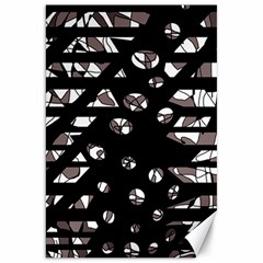 Gray Abstract Design Canvas 20  X 30  