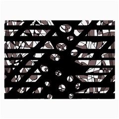 Gray Abstract Design Large Glasses Cloth (2-side)