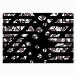 Gray abstract design Large Glasses Cloth (2-Side) Front