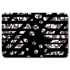 Gray Abstract Design Large Doormat 