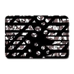 Gray Abstract Design Plate Mats