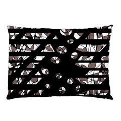 Gray Abstract Design Pillow Case