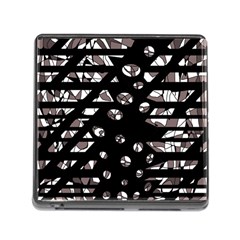 Gray Abstract Design Memory Card Reader (square)