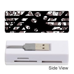 Gray Abstract Design Memory Card Reader (stick) 