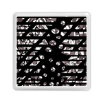 Gray abstract design Memory Card Reader (Square)  Front