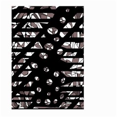 Gray Abstract Design Large Garden Flag (two Sides)