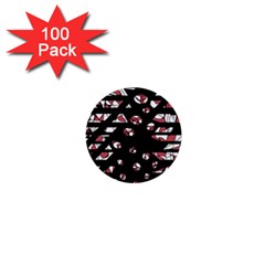 Red Freedam 1  Mini Buttons (100 Pack) 