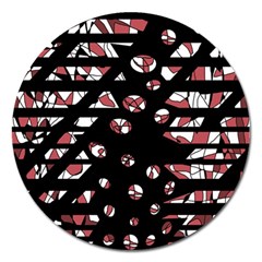 Red Freedam Magnet 5  (round)