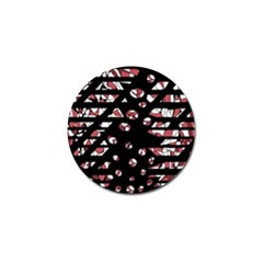 Red Freedam Golf Ball Marker by Valentinaart