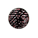 Red freedam Hat Clip Ball Marker (4 pack) Front