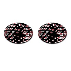 Red Freedam Cufflinks (oval)