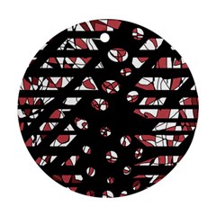 Red Freedam Round Ornament (two Sides)  by Valentinaart