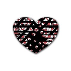 Red Freedam Heart Coaster (4 Pack) 