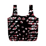 Red freedam Full Print Recycle Bags (M)  Back