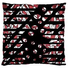 Red Freedam Large Flano Cushion Case (one Side) by Valentinaart