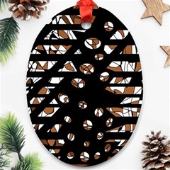 Brown Freedom  Ornament (oval)  by Valentinaart