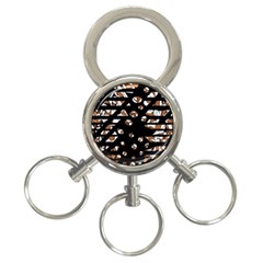 Brown Freedom  3-ring Key Chains by Valentinaart