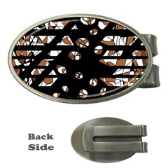 Brown Freedom  Money Clips (oval) 