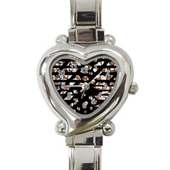 Brown Freedom  Heart Italian Charm Watch by Valentinaart