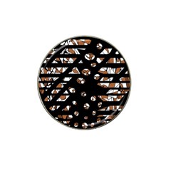 Brown Freedom  Hat Clip Ball Marker (4 Pack)