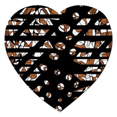 Brown Freedom  Jigsaw Puzzle (heart)