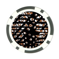 Brown Freedom  Poker Chip Card Guards