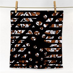 Brown Freedom  Face Towel