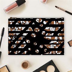 Brown Freedom  Cosmetic Bag (large) 