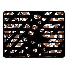 Brown Freedom  Double Sided Fleece Blanket (small) 