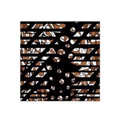 Brown Freedom  Satin Bandana Scarf