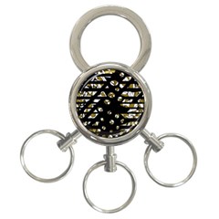 Green Freedom 3-ring Key Chains