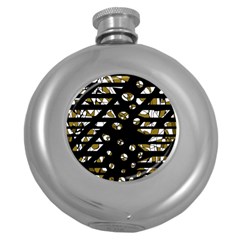 Green Freedom Round Hip Flask (5 Oz) by Valentinaart