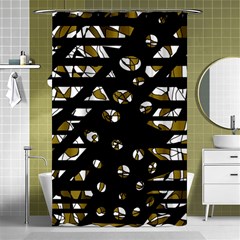 Green Freedom Shower Curtain 48  X 72  (small) 