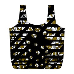 Green Freedom Full Print Recycle Bags (l)  by Valentinaart